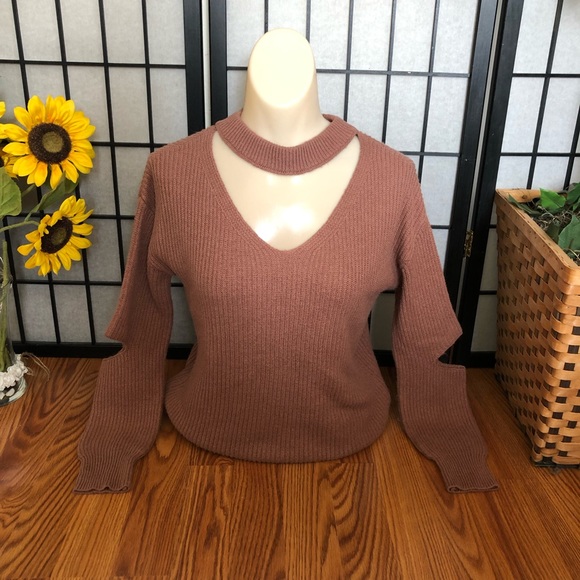 ruby moon Sweaters - RUBY MOON CHOKER SWEATER